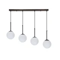 Pompei lampy wiszące czarny 4x4x40 e27 klosz biały 34-09630 Candellux