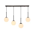 Pompei lampy wiszące czarny 4x4x40 e27 klosz biały 34-09630 Candellux
