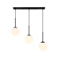 Pompei lampa wisząca czarny 3x40w e27 klosz biały 33-09609 Candellux