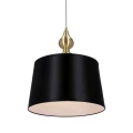 Prima gold lampa wisząca złoty satynowy 1x60w e27 abażur czarny 31-09241 Candellux