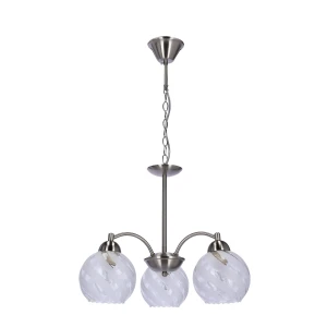 Baida lampa wisząca satynowy 3x60w e27 klosz matowo transparentny 33-16409 Candellux