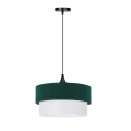 Sinagra lampa wisząca czarny 1x60 e27 abażur duo 35+30 but.zieleń\zloto+ biały 31-19691 Candellux