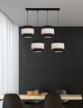 Benta lampa wisząca czarny 4x40w e27 abażur czarny+kremowy 34-17840 Candellux