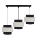Benta lampa wisząca czarny 3x40w e27 abażur czarny+kremowy 33-17826 Candellux