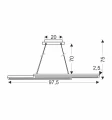 SENTO LAMPA WISZĄCA DREWNIANY 19W LED 4000K MASKOWNICA CZARNY 31-11626 Candellux