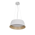 UMBRIA LAMPA WISZĄCA BIAŁO DREWNIANA 1X24W LED KLOSZ BIAŁY 31-24176 Candellux