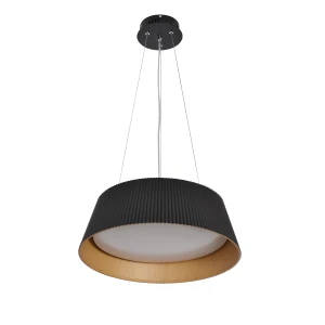 UMBRIA LAMPA WISZĄCA CZARNO DREWNIANA 1X24W LED KLOSZ BIAŁY 31-24183 Candellux