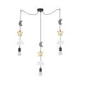 TRIO CCC P LAMPA WISZĄCA CZARNY 3X20W E27 IQ KIDS BIAŁY+ZŁOTY+SZARY 33-24435 Candellux