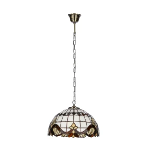 MARSALA LAMPA WISZĄCA 30 PATYNOWY 1X60 E27 KLOSZ WITRAŻOWY  31-20680 Candellux