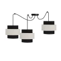 Benta p lampa wisząca czarny 3x40w e27 abażur czarny+kremowy 33-17864 Candellux