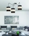 Benta p lampa wisząca czarny 3x40w e27 abażur czarny+kremowy 33-17864 Candellux