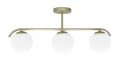 AMADEO lampa sufitowa mosiężny 3x40W E14 klosz biały 33-35424 Candellux
