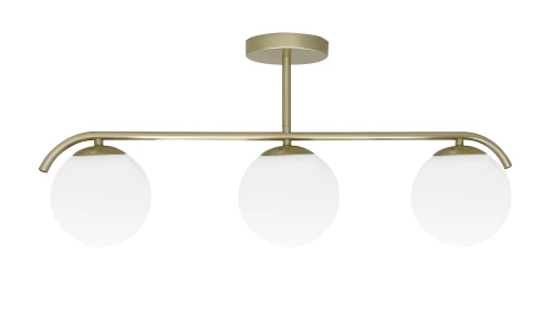 AMADEO lampa sufitowa mosiężny 3x40W E14 klosz biały 33-35424 Candellux