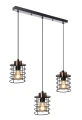 Glob lampa wisząca czarny+złoty 3x40w e27 klosz czarny 33-00378 Candellux