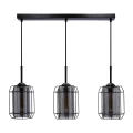 Jonera lampa wisząca czarny 3x40w e27 klosz dymiony 33-08435 Candellux