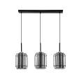 Jonera lampa wisząca czarny 3x40w e27 klosz dymiony 33-08435 Candellux