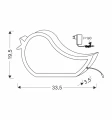 BIRD LAMPA STOŁOWA 12W LED 3000K IQ KIDS NIEBIESKI 41-11657 Candellux