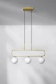 Jove lampa wisząca mosiądz 3x20w g9 klosz biały 33-01573 Candellux