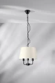 Pasteri lampa wisząca czarny matowy 3x40w e14 abażur beżowy 31-01351 Candellux