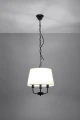 Pasteri lampa wisząca czarny matowy 3x40w e14 abażur beżowy 31-01351 Candellux