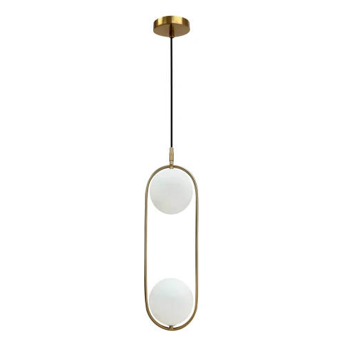 Cordel lampa wisząca złoty szczotkowany 2x28W G9 klosz biały 32-26279 Candellux