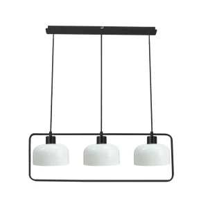 Zodiac lampa wisząca czarny 3x40W E27 klosz biały 33-26828 Candellux