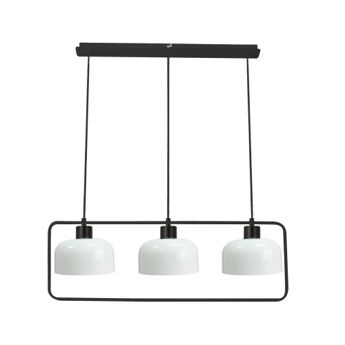 Zodiac lampa wisząca czarny 3x40W E27 klosz biały 33-26828 Candellux