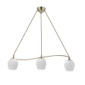 Serano lampa wisząca patynowy 3x60W E27 klosz biały 33-07377 Candellux