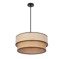 Lampa wisząca LORENZO l 1x60W E27 abażury kremowe lampa do sypialni, salonu, nowoczena eco 31-36988 Candellux