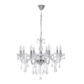 Cristallo lampa wisząca chromowy 8x40W E14 transparentny 38-30337 Candellux