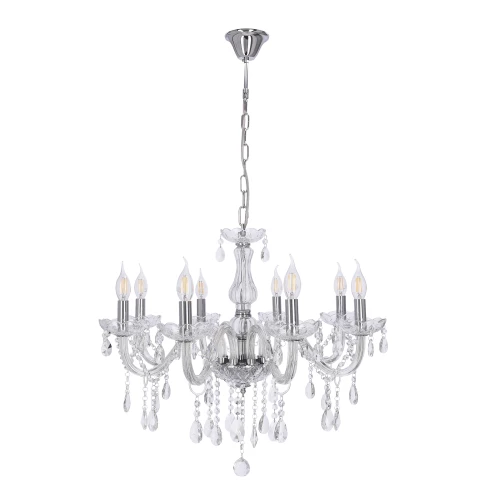 Cristallo lampa wisząca chromowy 8x40W E14 transparentny 38-30337 Candellux