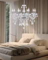 Cristallo lampa wisząca chromowy 8x40W E14 transparentny 38-30337 Candellux