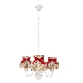 ROZANO lampa wisząca biały 3x40W E27 abażur kwiatowy 33-36902 Candellux