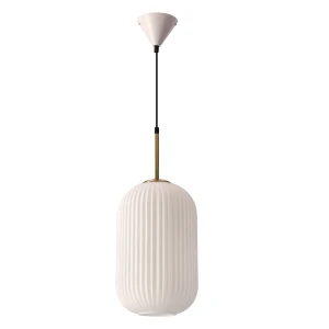 CRESTO lampa wiszaca biały+złoty 1x40W E27 klosz biały 31-35455 Candellux