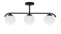 AMADEO lampa sufitowa czarny 3x40W E14 klosz biały 33-35417 Candellux