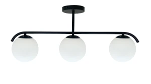 AMADEO lampa sufitowa czarny 3x40W E14 klosz biały 33-35417 Candellux