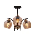 MERRA lampa wiszaca czarny 3x40W E27 klosz bursztynowy 33-35318 Candellux