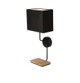 Keto lampa kinkiet czarny 1x40w e14 abażur czarny z włącznikiem 21-76854 Candellux