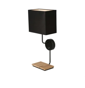 Keto lampa kinkiet czarny 1x40w e14 abażur czarny z włącznikiem 21-76854 Candellux