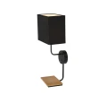 Keto lampa kinkiet czarny 1x40w e14 abażur czarny z włącznikiem 21-76854 Candellux