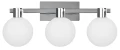 Maldus lampa kinkiet chromowy 3x40w g9 klosz biały 23-01450 Candellux
