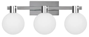 Maldus lampa kinkiet chromowy 3x40w g9 klosz biały 23-01450 Candellux