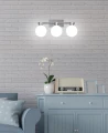 Maldus lampa kinkiet chromowy 3x40w g9 klosz biały 23-01450 Candellux