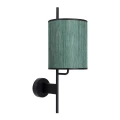 BENDI LAMPA KINKIET CZARNY 1X40W E27 ABAŻUR ZIELONY 21-25296 Candellux