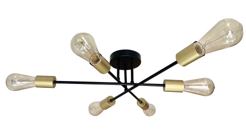 Crespilo lampa sufitowa czarny 6x40w e27  36-01245 Candellux