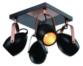 Anica lampa sufitowa plafon czarny 4x40w e14 odbłyśnik złoty 98-83128 Candellux