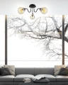 Unica lampa sufitowa czarny+złoty 3x40w e27 klosz dymiony 33-00880 Candellux