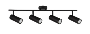 Colly lampa sufitowa czarny 4x15w gu10 klosz czarny 94-01641 Candellux