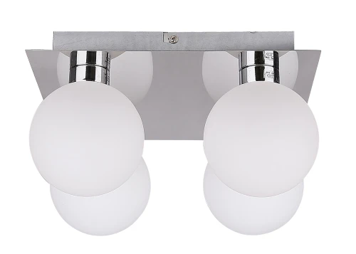 Oden lampa sufitowa chromowy 4x40w g9 klosz biały 98-03256 Candellux