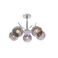 VINOTI lampa wisząca chromowy 5x40W E27 klosz grafitowy 35-52179 Candellux